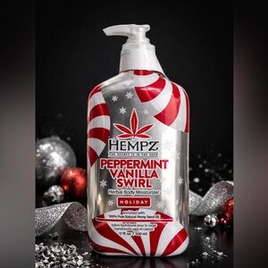 Hempz Peppermint Vanilla Swirl Herbal Body Moisturizer – 17 fl oz / 500 mL